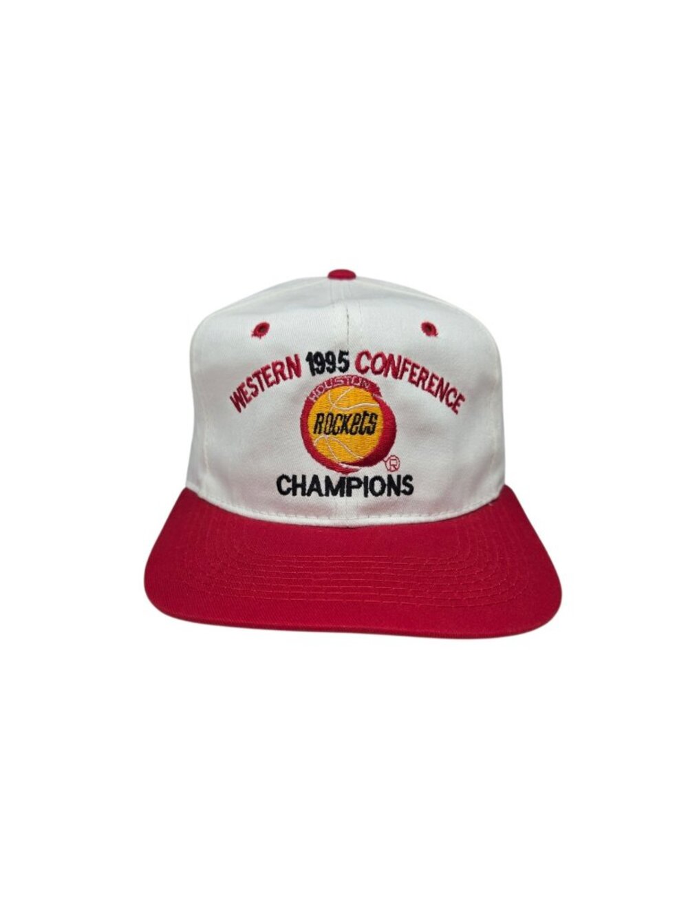 Vintage Houston Rockets 1995 Western Conference Champions Snapback Hat 90s NBA